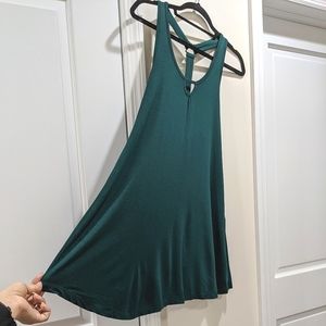 Forever 21 Green Front Keyhole Shift Dress